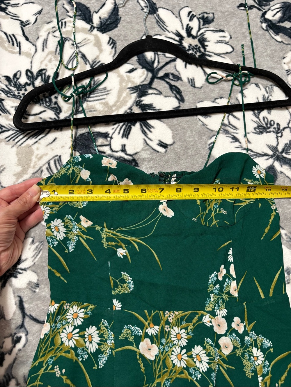 Reformation Juliette Green Floral Midi dress - Picture 11 of 11